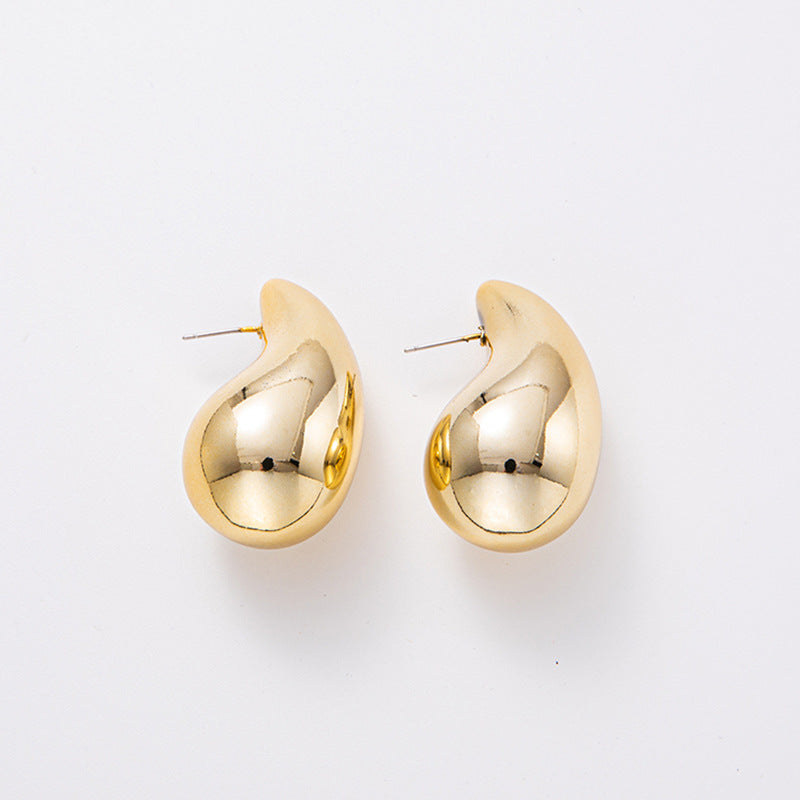 Wholesale Water Droplet Electroplated Acrylic Earrings
